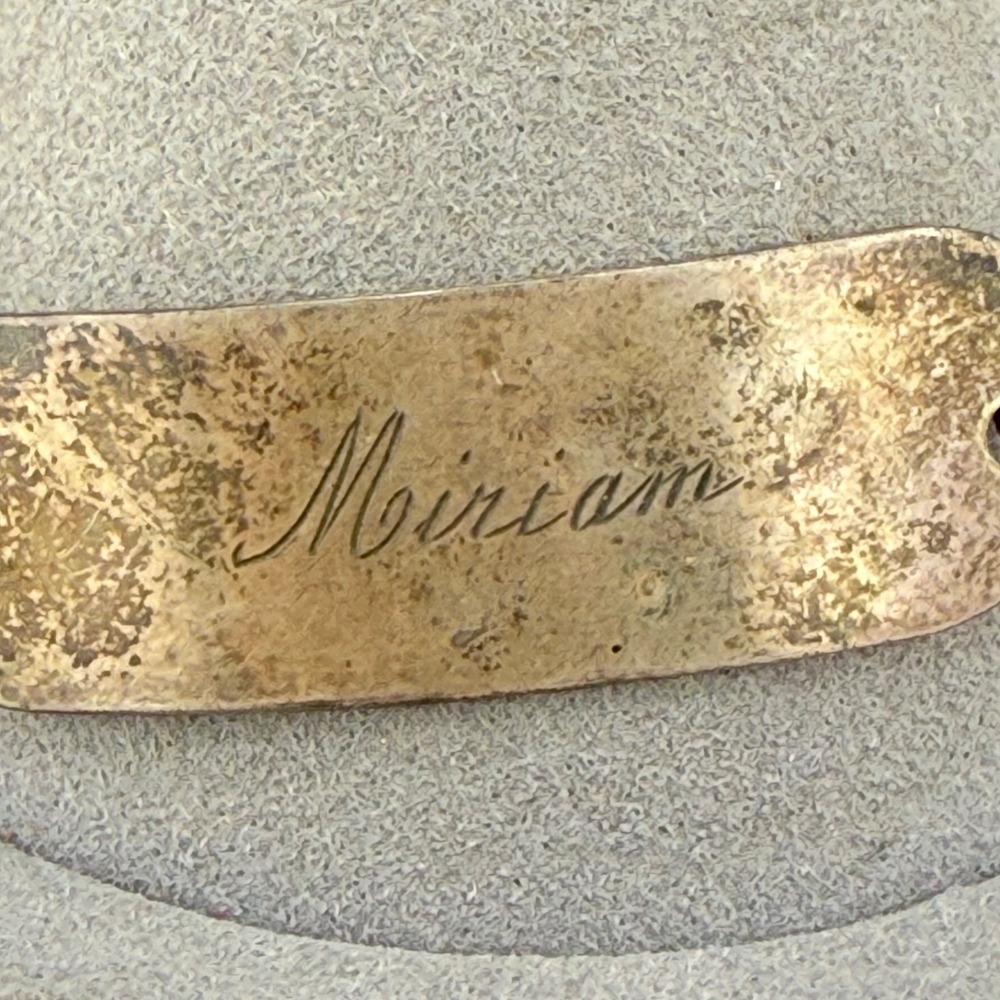 Vintage WWII ID Bracelet Sweetheart Engraved Miriam Love From Jack Roma 1945 - Picture 5 of 9